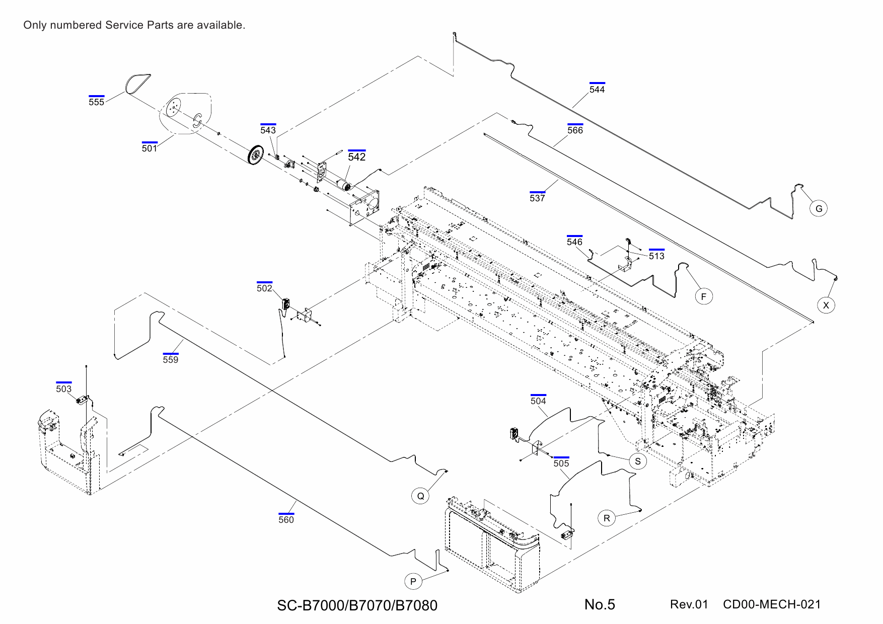 EPSON SureColor B7000 B7070 B7080 Parts Manual-6